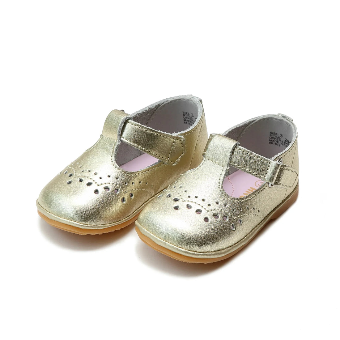 Birdie Toddler T-Strap: Gold