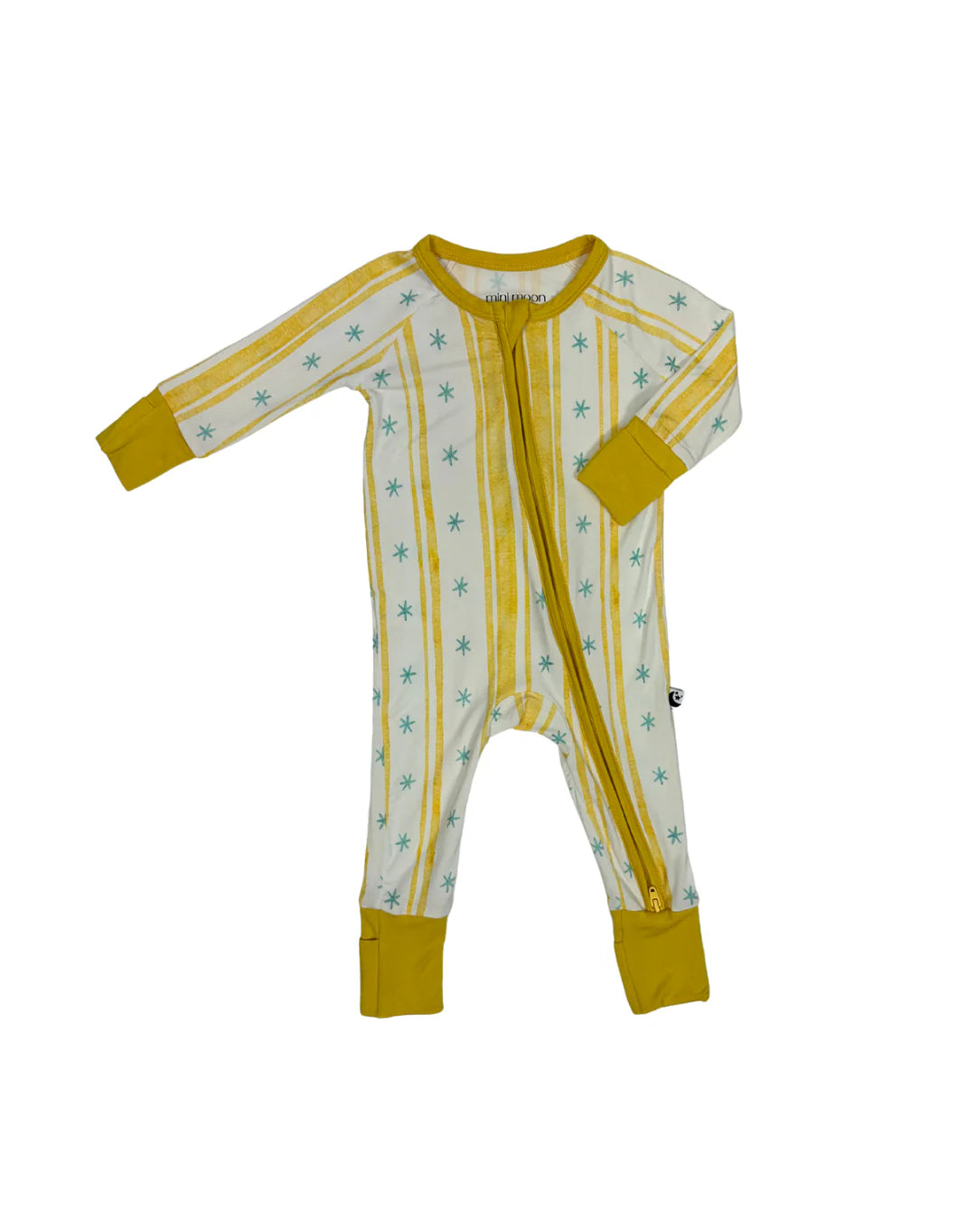 2-Way Zipper Romper: Starlight Stripe