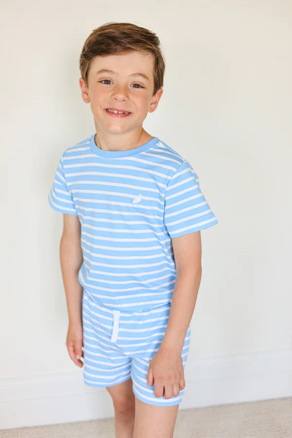 TBBC Carter Crewneck: Sarasota Sky Stripe