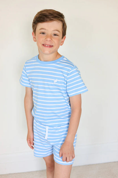 TBBC Carter Crewneck: Sarasota Sky Stripe