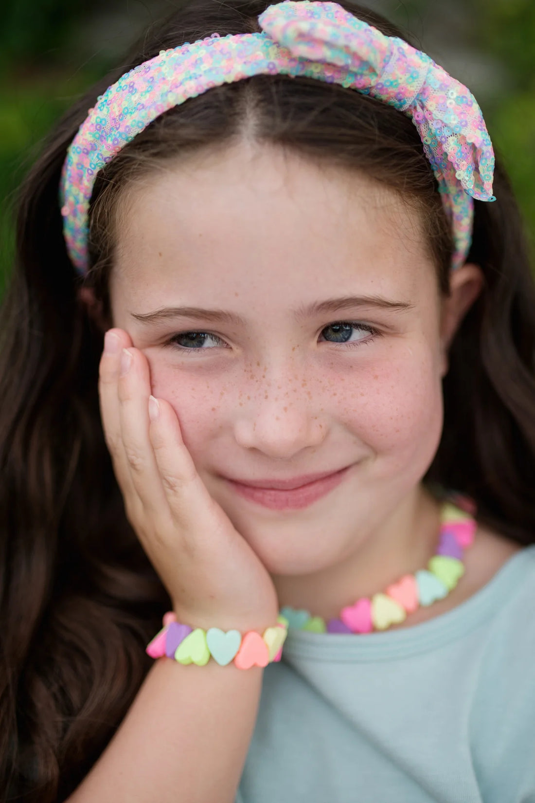 Sweet Tart Heart Bracelet &amp; Necklace Set