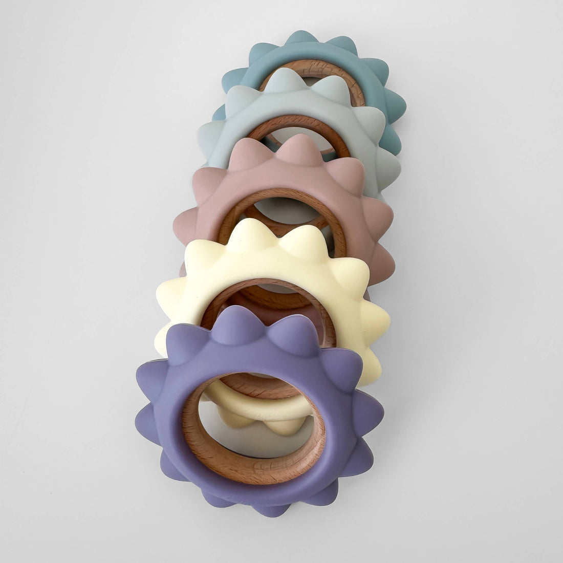 Garden Party Teether Collection - Sunshine: Gray