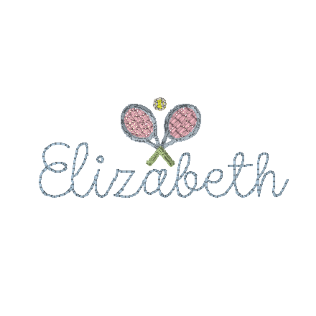 Tennis Racket Motif