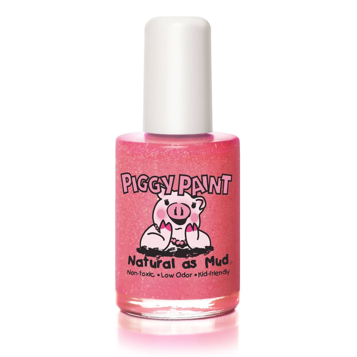 Piggy Paint Nai Polish: Shimmy Shimmy Pop (Pink w/Glitter)