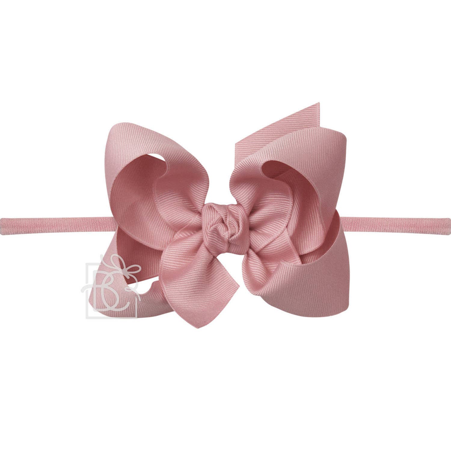 4.5&quot; Infant Headband Hairbow: Mauve