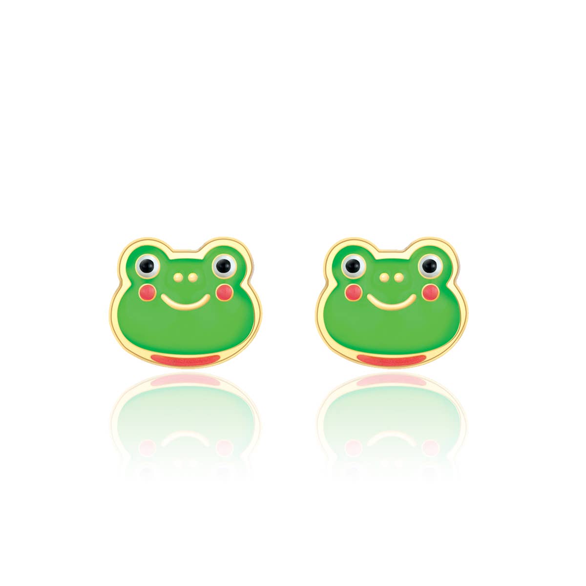 Fancy Frog Cutie Stud Earrings