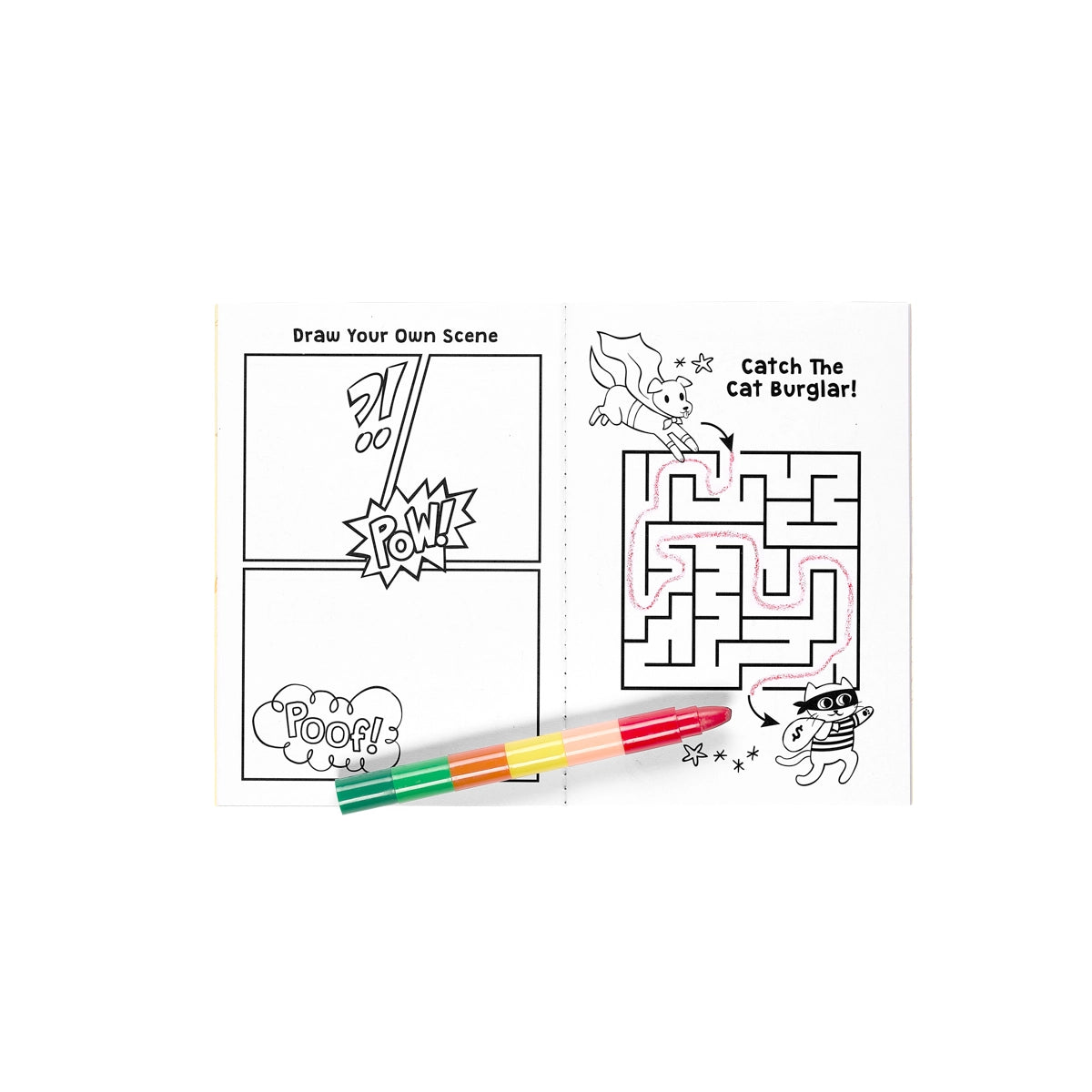 Mini Traveler Coloring + Activity Kit - Superkids &amp; Pets