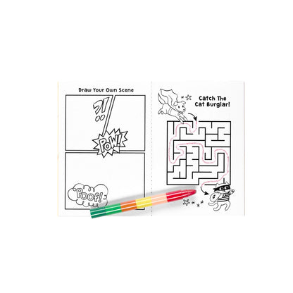 Mini Traveler Coloring + Activity Kit - Superkids &amp; Pets