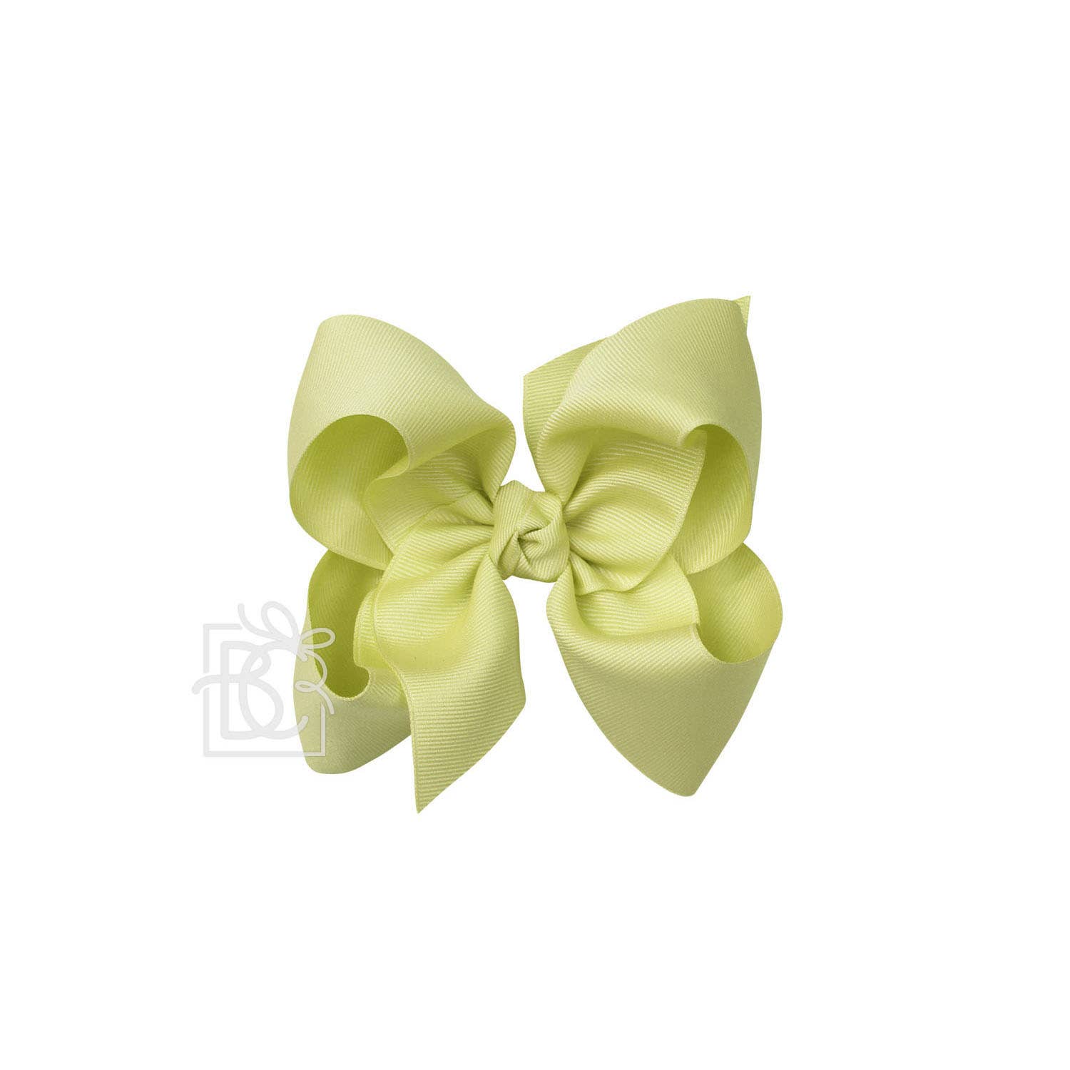 5.5&quot; Hairbow on Alligator Clip: Lime Juice