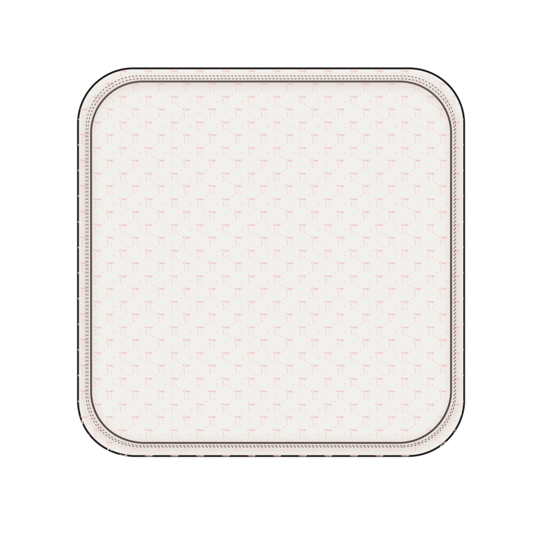 Heart Ribbon Print Receiving Blanket