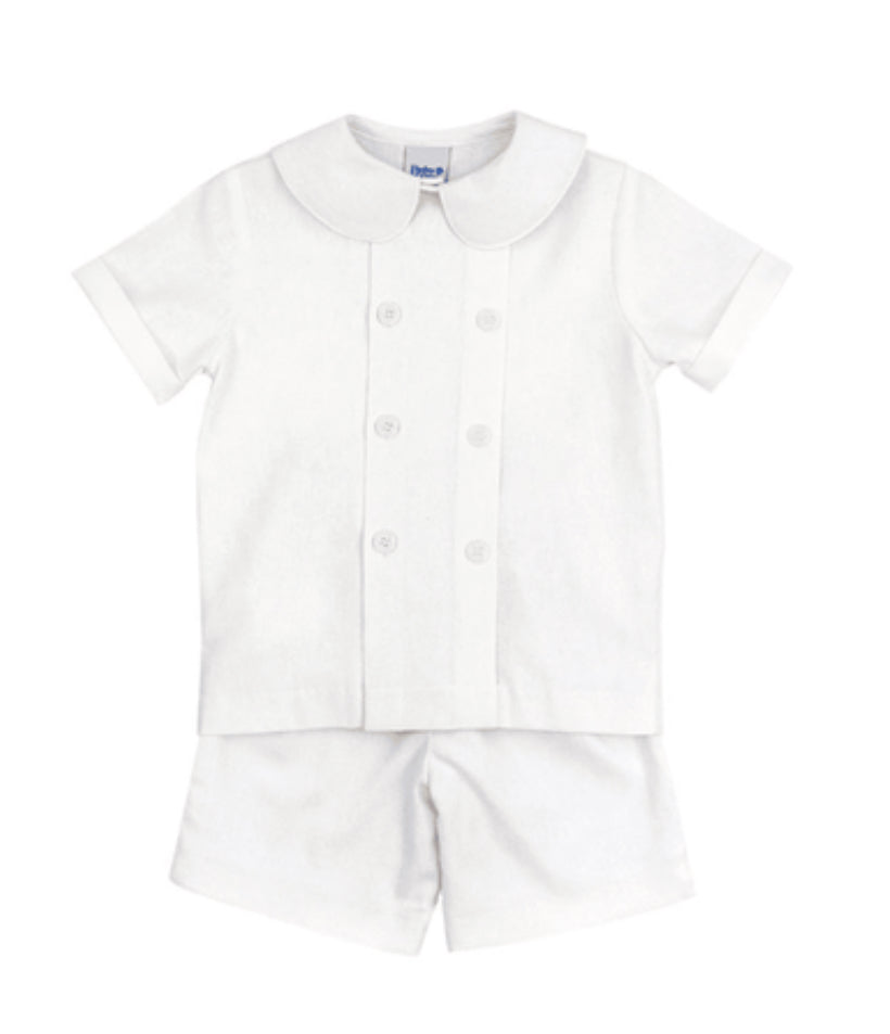 Whisper Linen Boys Dressy Short Set