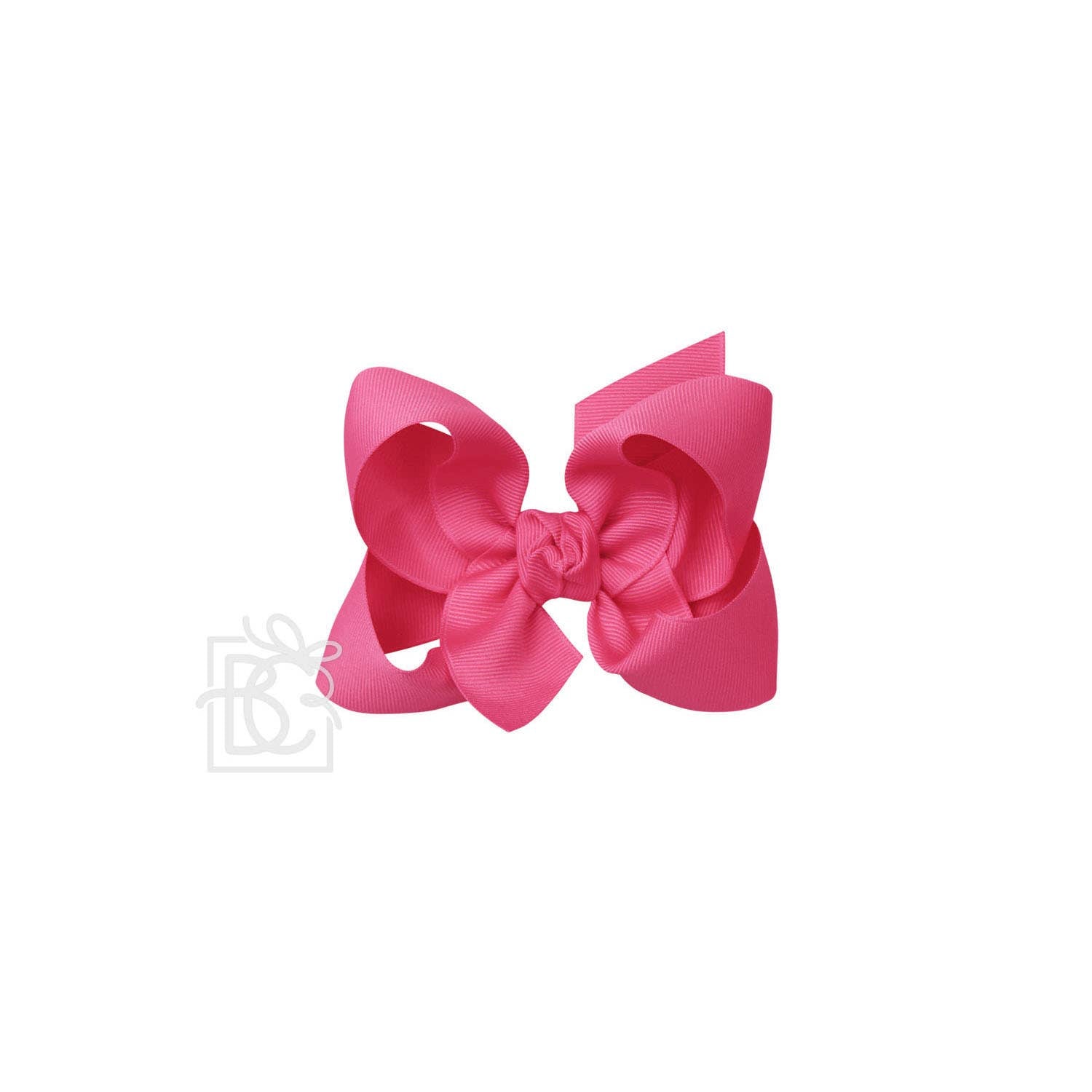 4.5&quot; Hairbow on Alligator Clip: Fuchsia