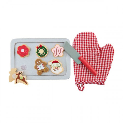 Mud Pie Christmas Cookie Wood Toy Set