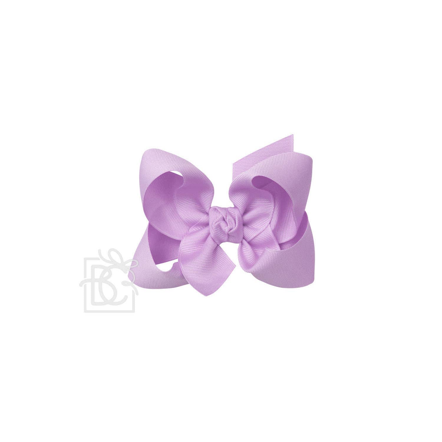 4.5&quot; Hairbow on Alligator Clip: Light Orchid