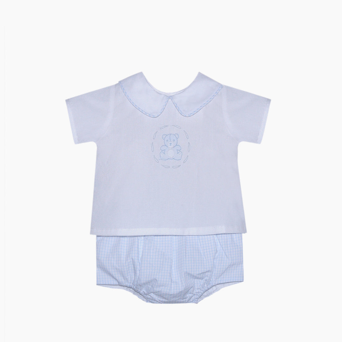 Bailey Diaper Set with Teddy Bear Embroidery