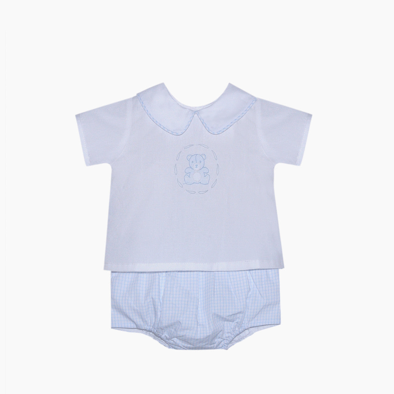 Bailey Diaper Set with Teddy Bear Embroidery