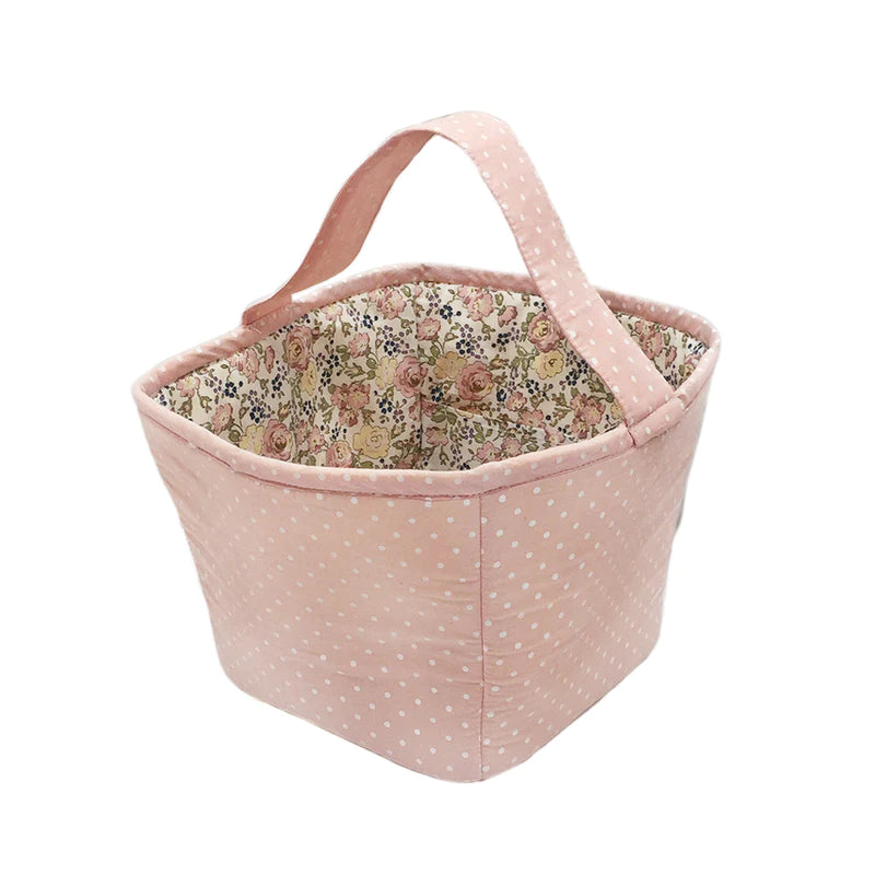 MonAmi Fabric Basket/Storage Caddy - Pink