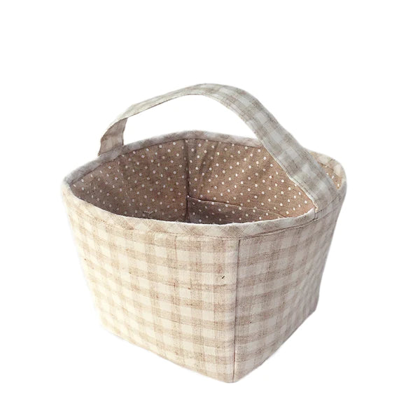 MonAmi Fabric Basket/Storage Caddy - Tan