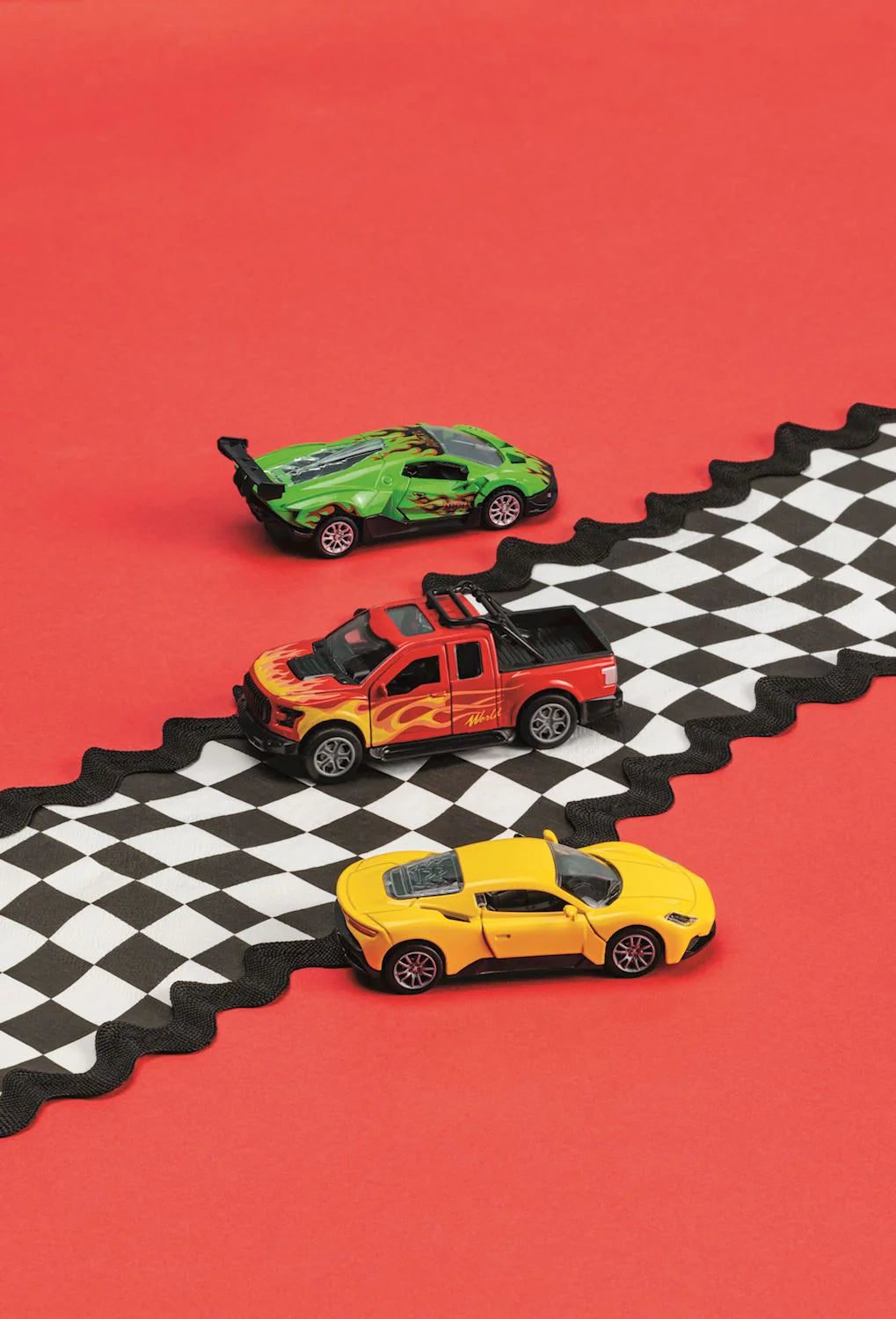 Light Up Sound Metal Pull-Back Cars