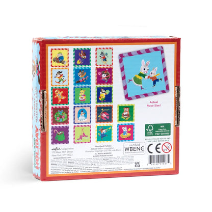 Eeboo Woodland Holiday Little Square Memory Game