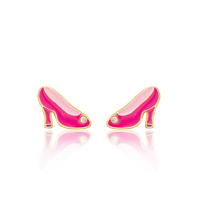 Hot Pink Heels Cutie Stud Earrings