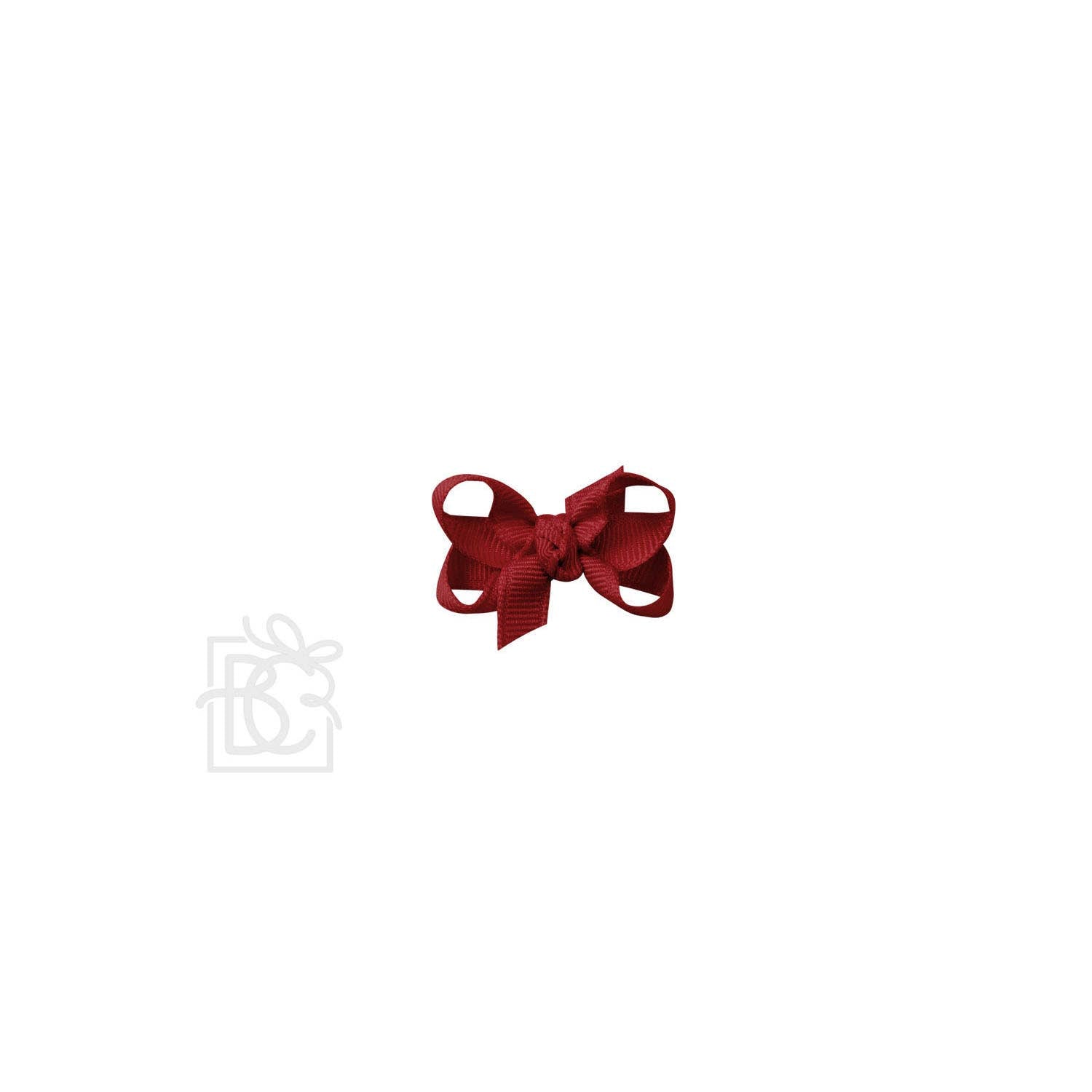 4.5&quot; Hairbow on Alligator Clip: Cranberry