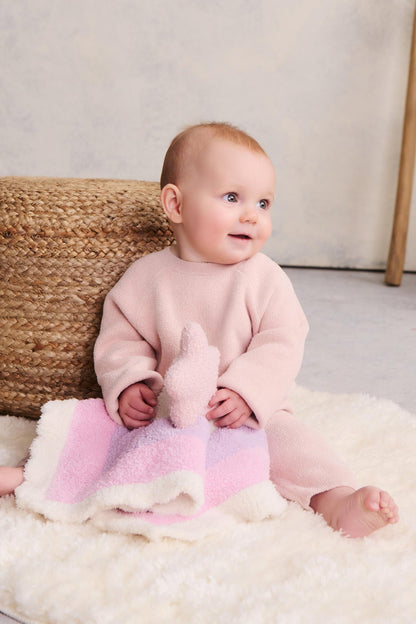 CozyChic® Baby Space Star Lovey: Dusty Rose Multi