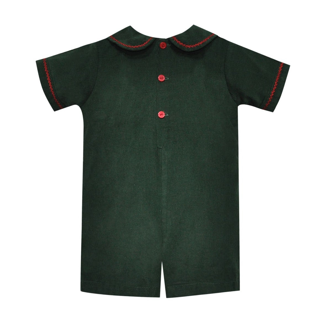 Christmas Green William Romper: Rocking Horse
