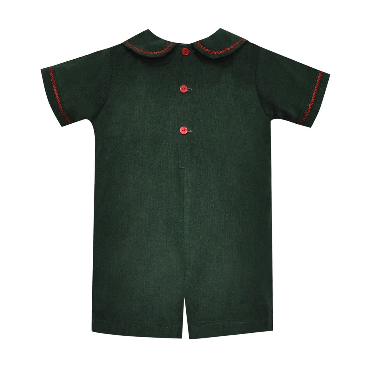 Christmas Green William Romper: Rocking Horse