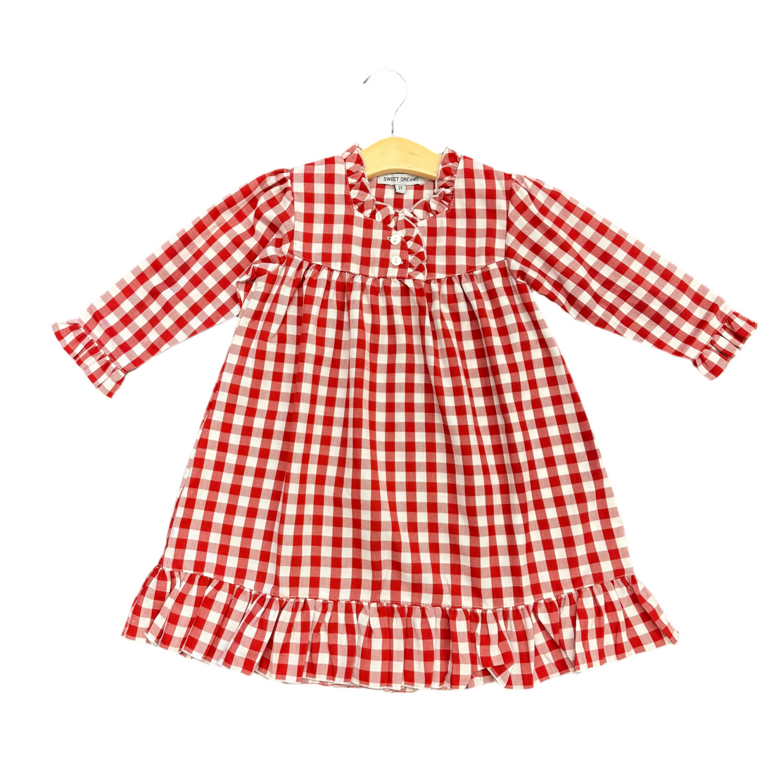 Red Gingham Night Gown
