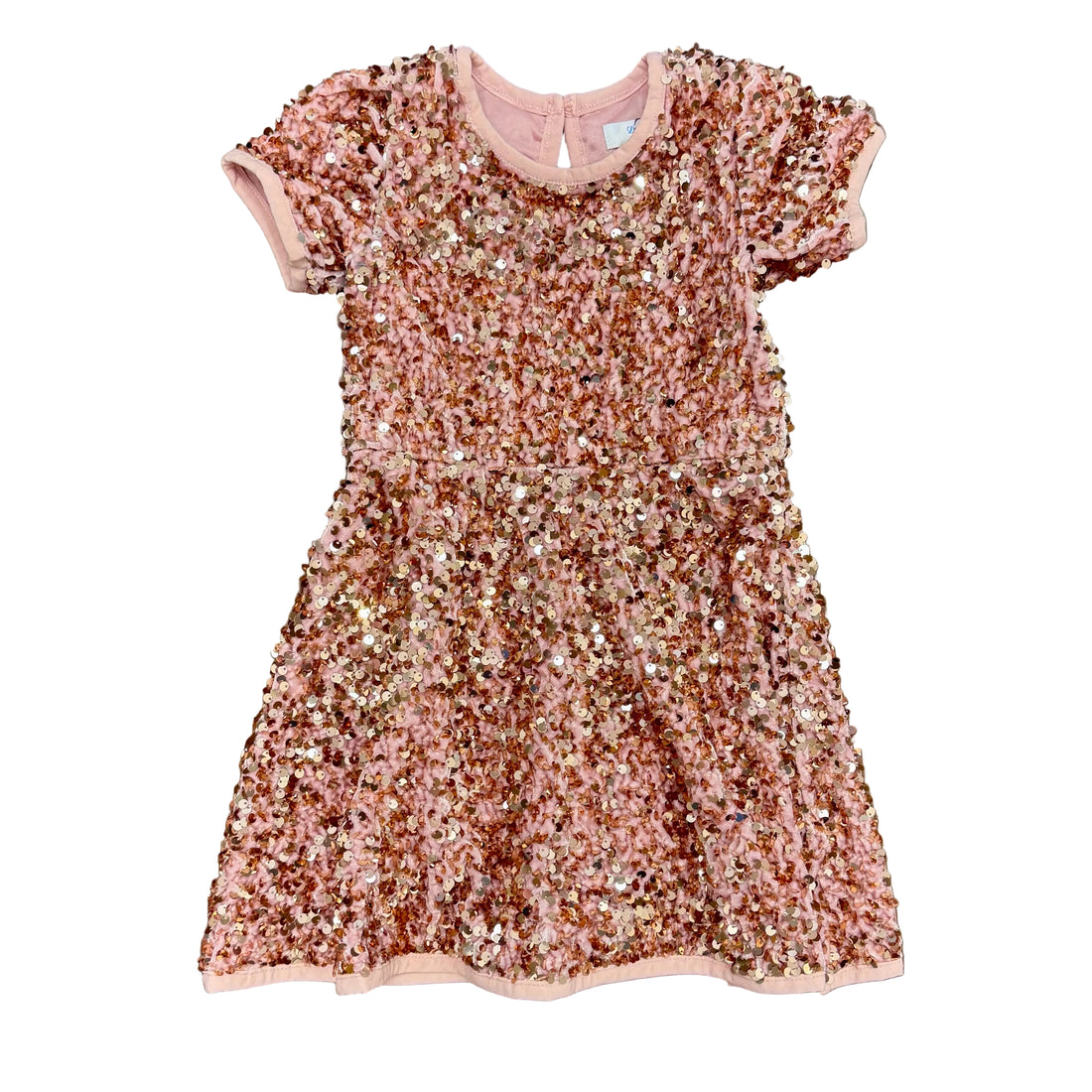 SS Glitter Dress: Rose Gold