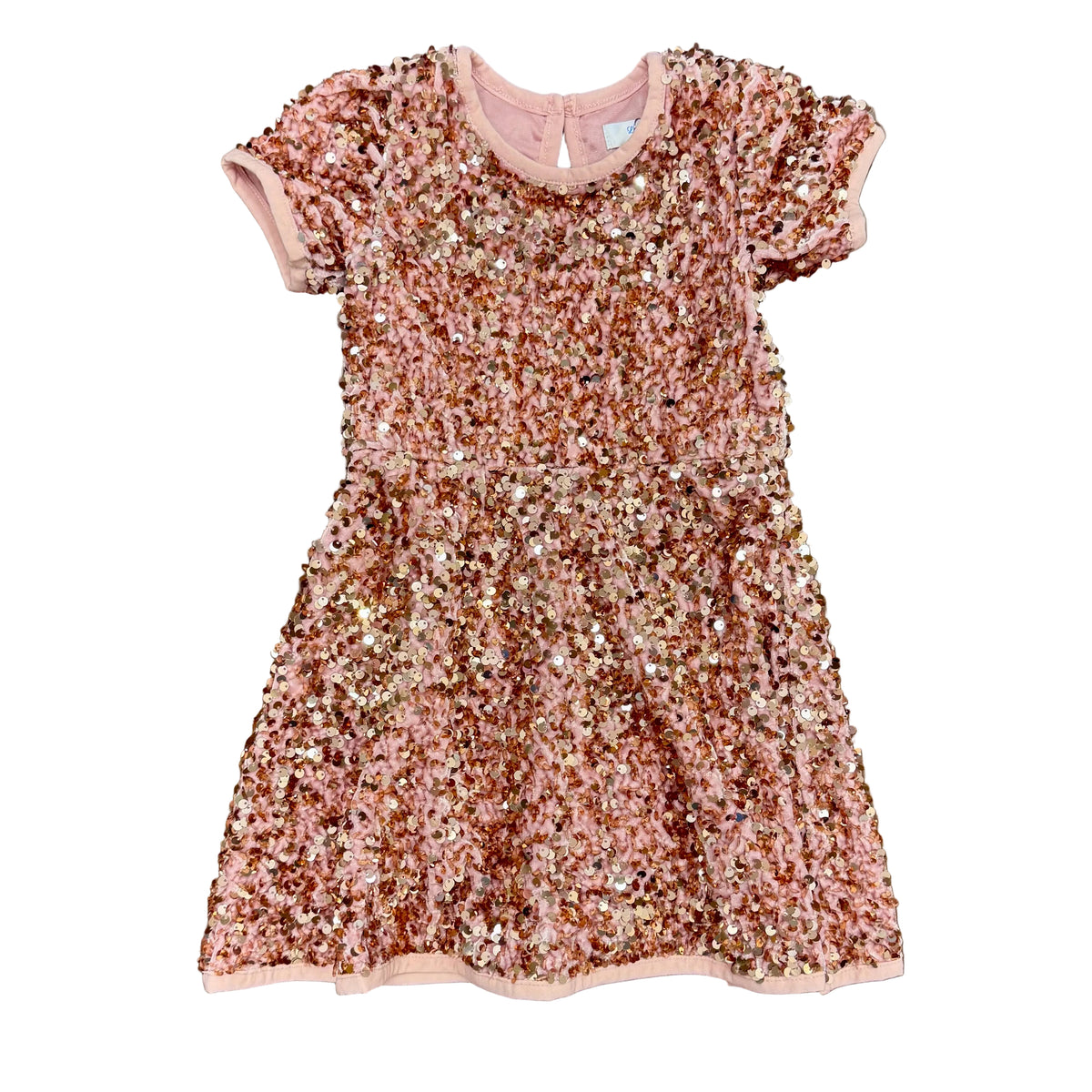 SS Glitter Dress: Rose Gold