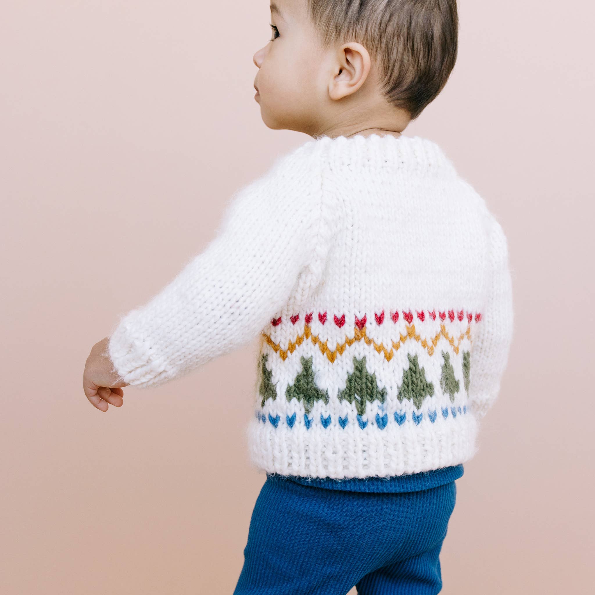 Tree Fair Isle CardiganChristmas Sweater
