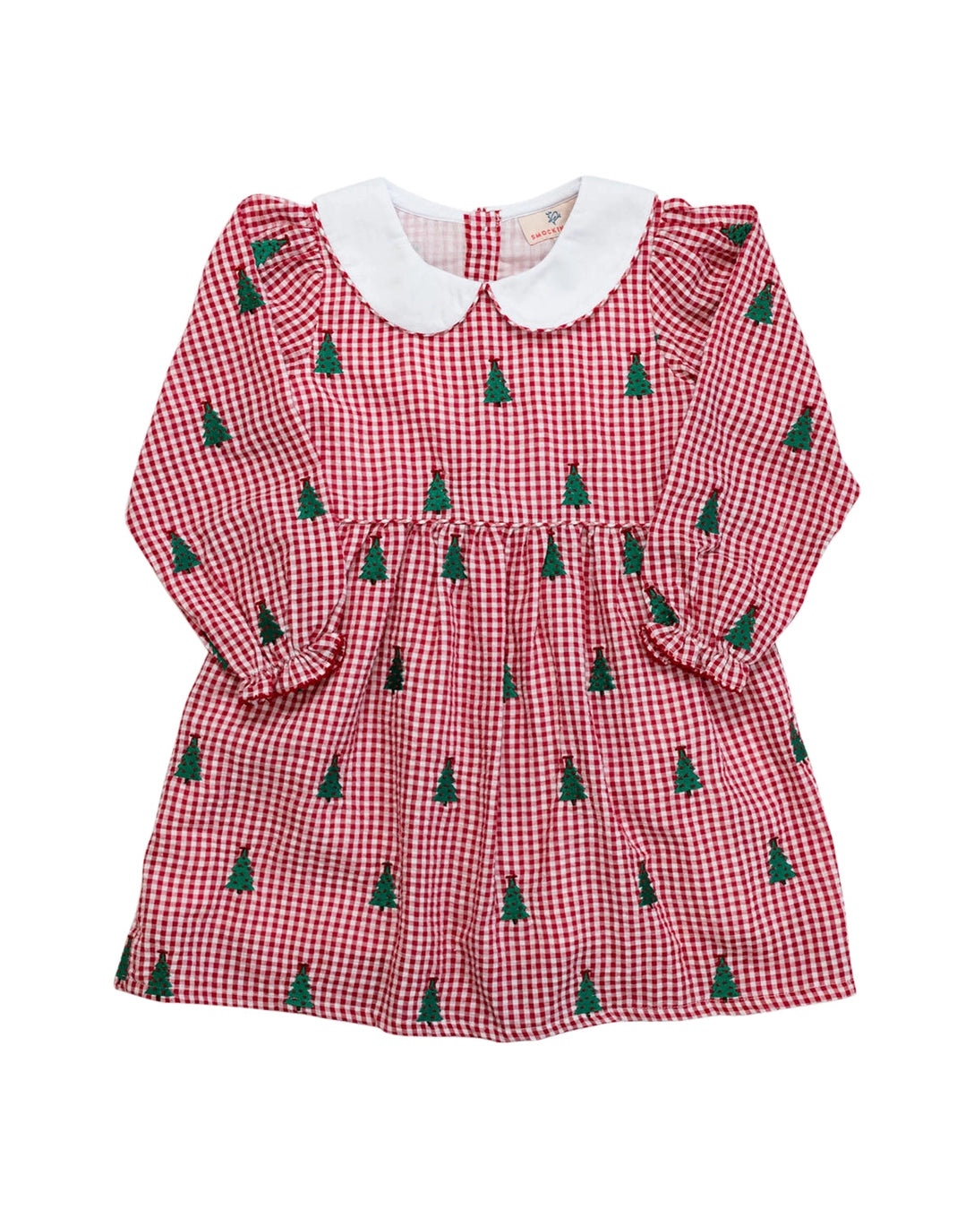Christmas Trees Embroidered Dress