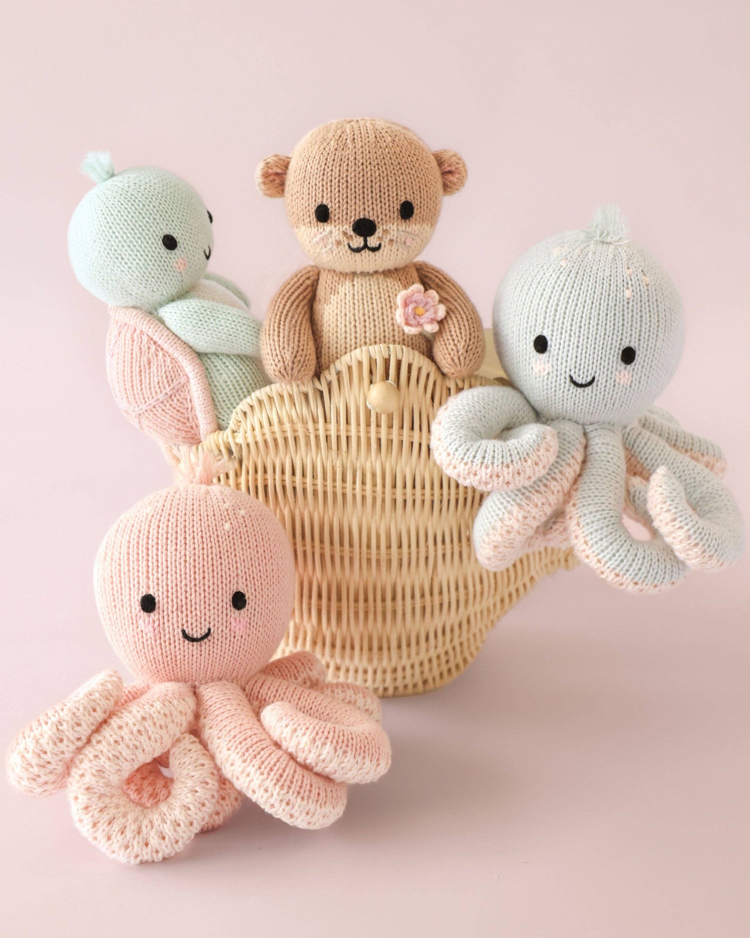 Cuddle + Kind Baby Octopus: Soft Coral Pink