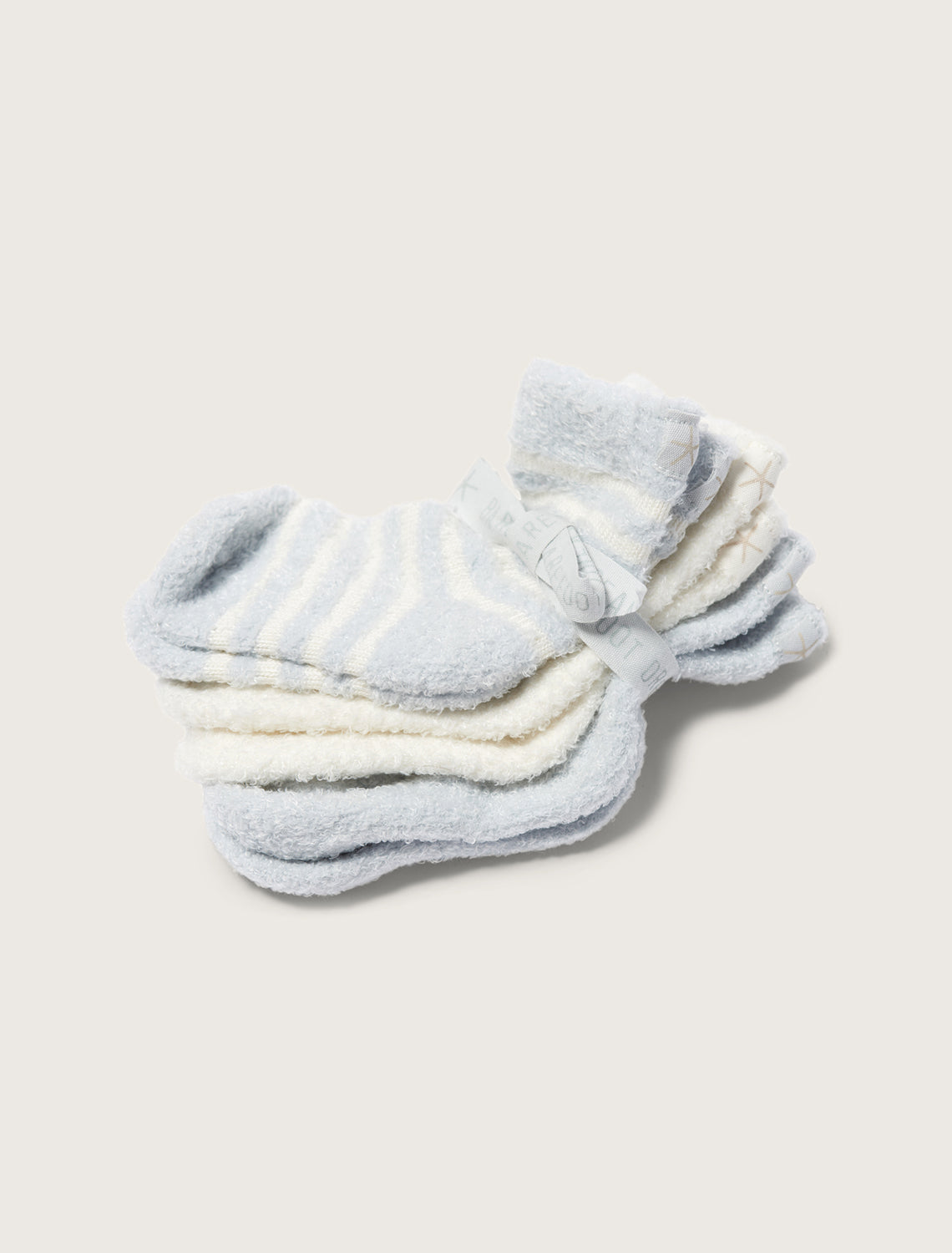 Barefoot Dreams CozyChic Lite® Infant Sock Set: Blue/Pearl