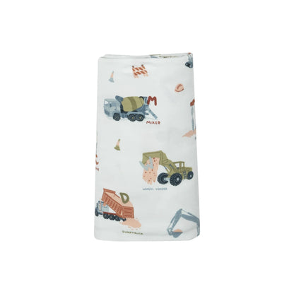 Construction Alphabet Swaddle Blanket