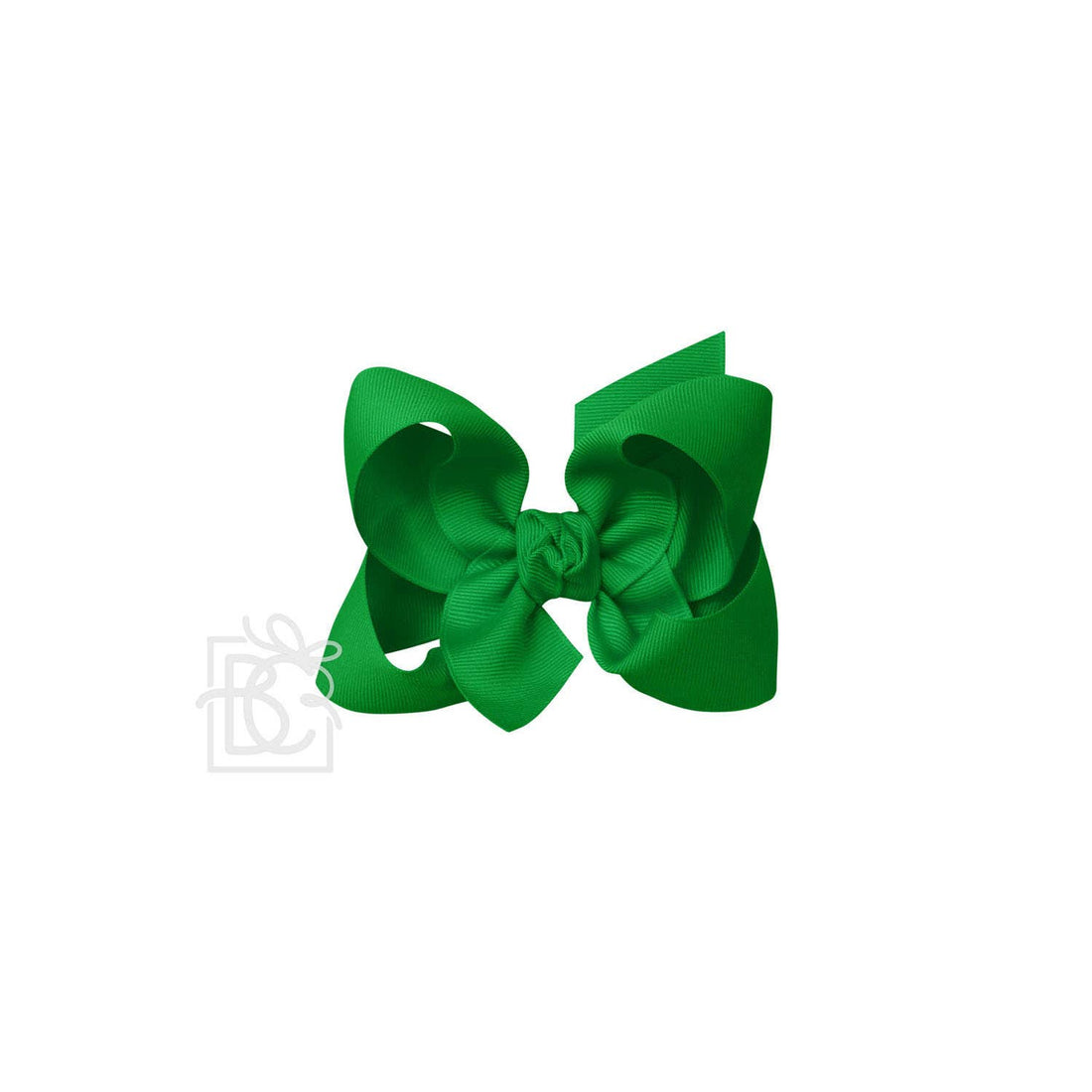 4.5&quot; Hairbow on Alligator Clip: Emerald