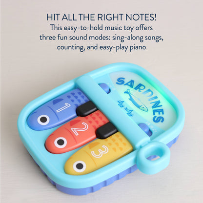 Bitzy Tunes™ Sardines Light-up Interactive Piano Toy