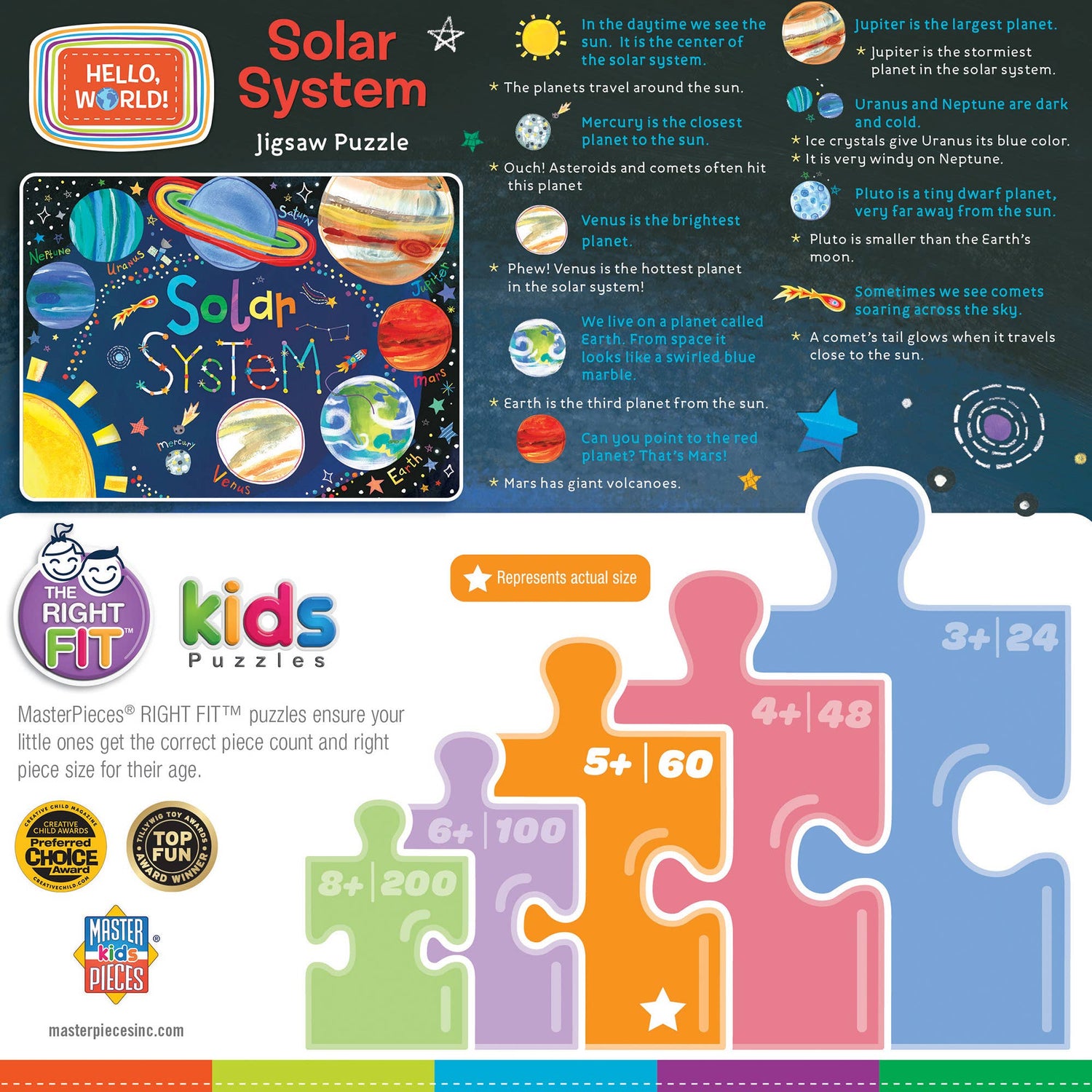 Hello, World! Solar System 60 Piece Puzzle