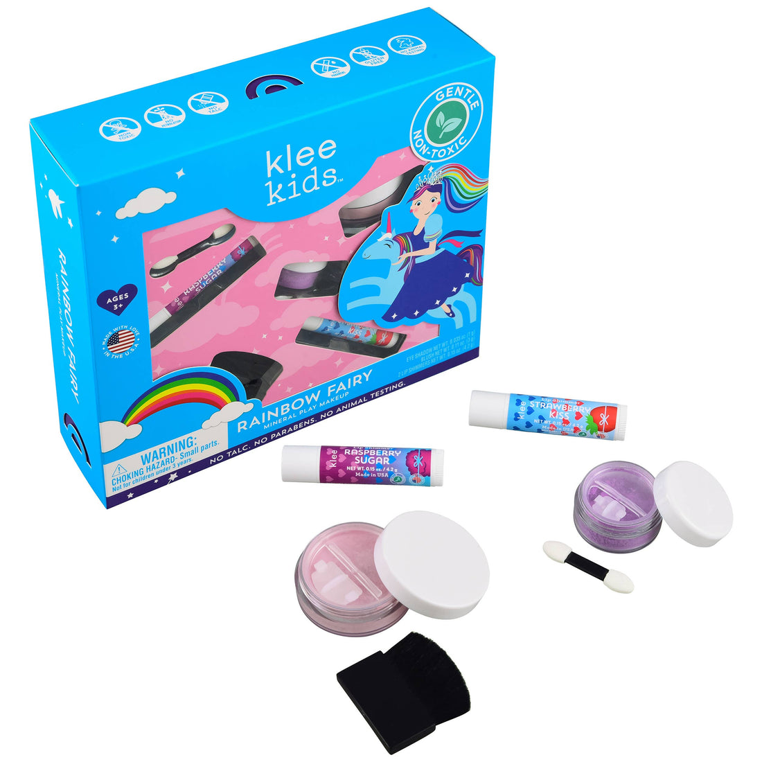 Klee Kids Natural Mineral Play Makeup Kit: Rainbow Fairy