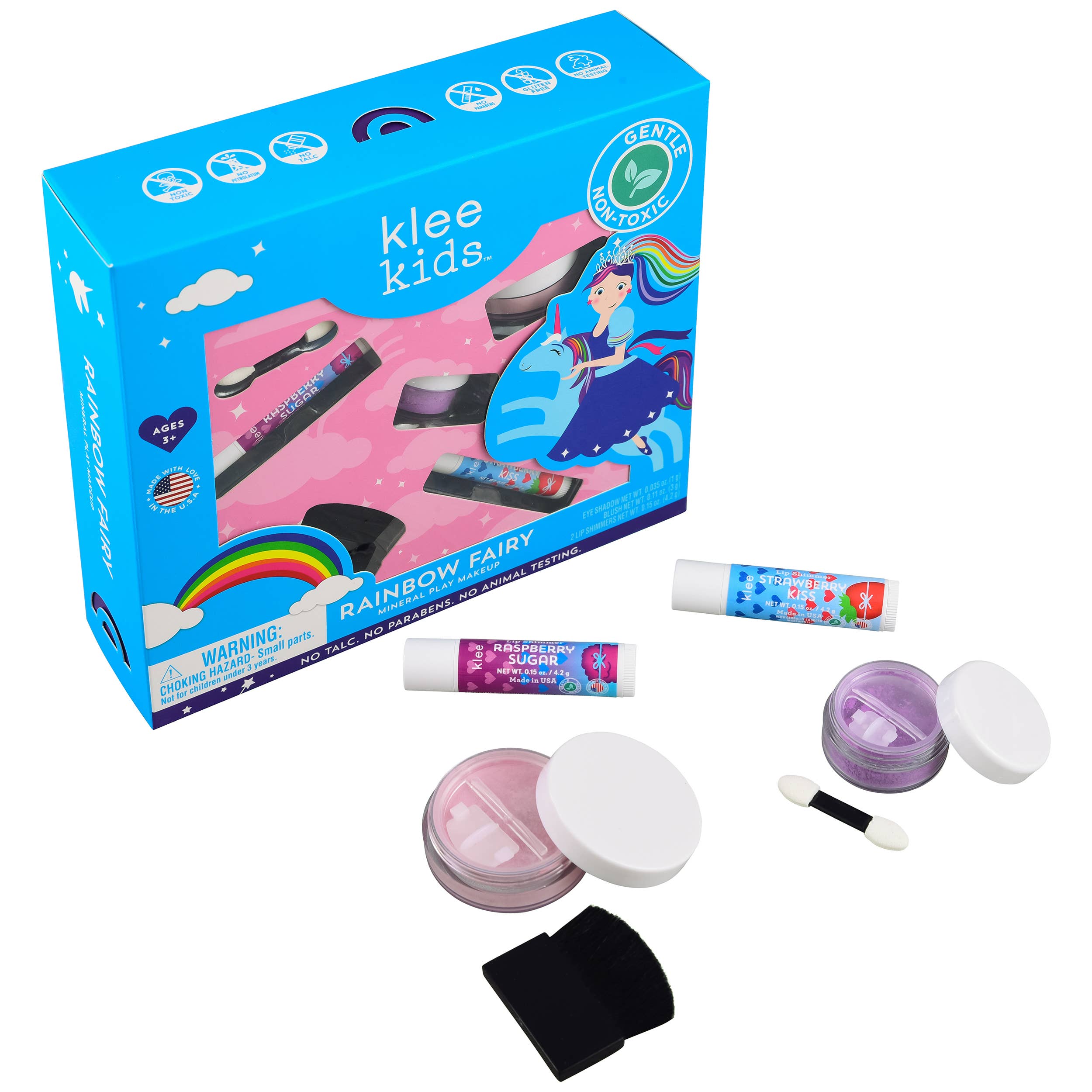 Klee Kids Natural Mineral Play Makeup Kit: Rainbow Fairy