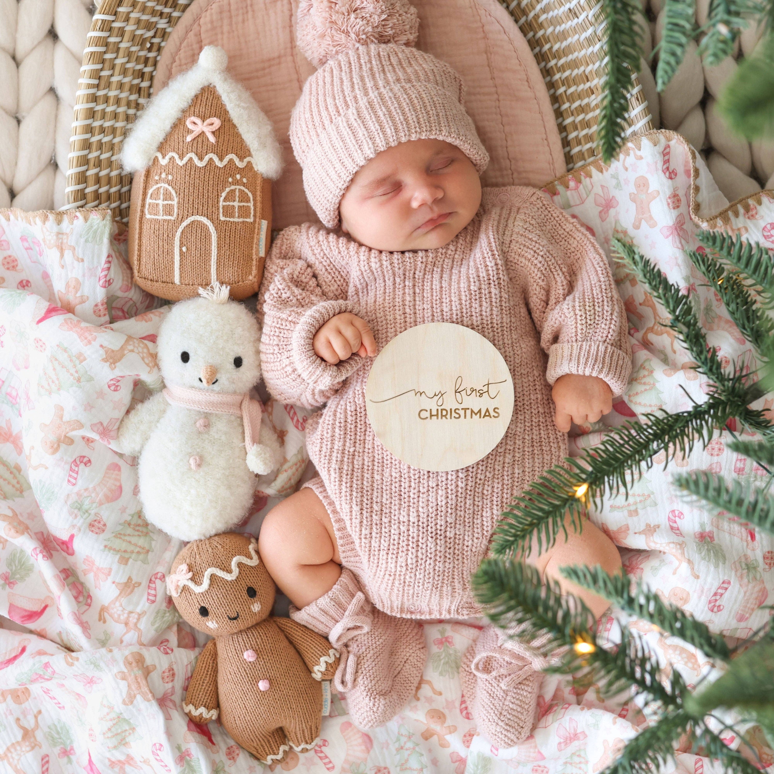 Cuddle + Kind Baby Snowman (Blush)