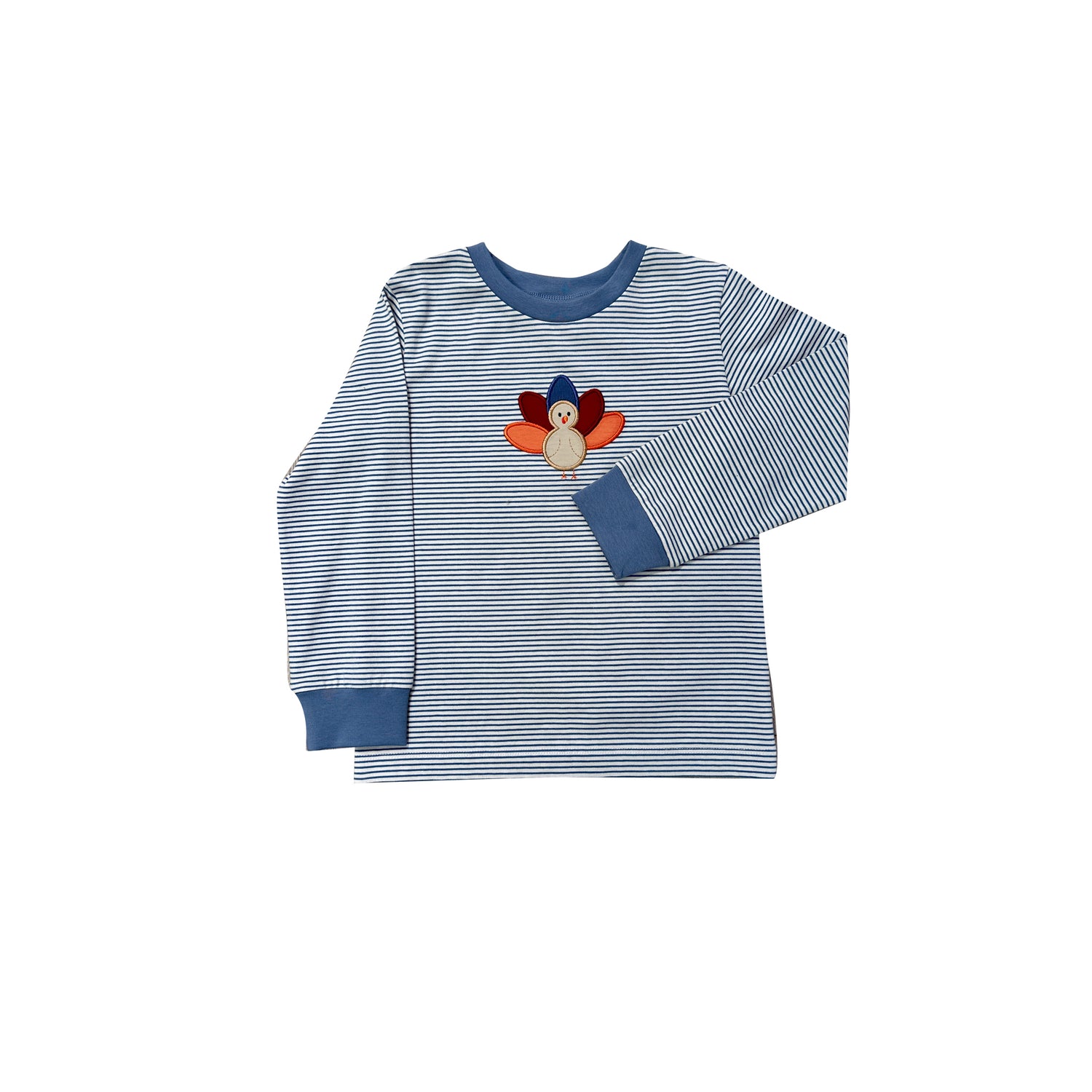 Turkey Applique Boys LS T-Shirt