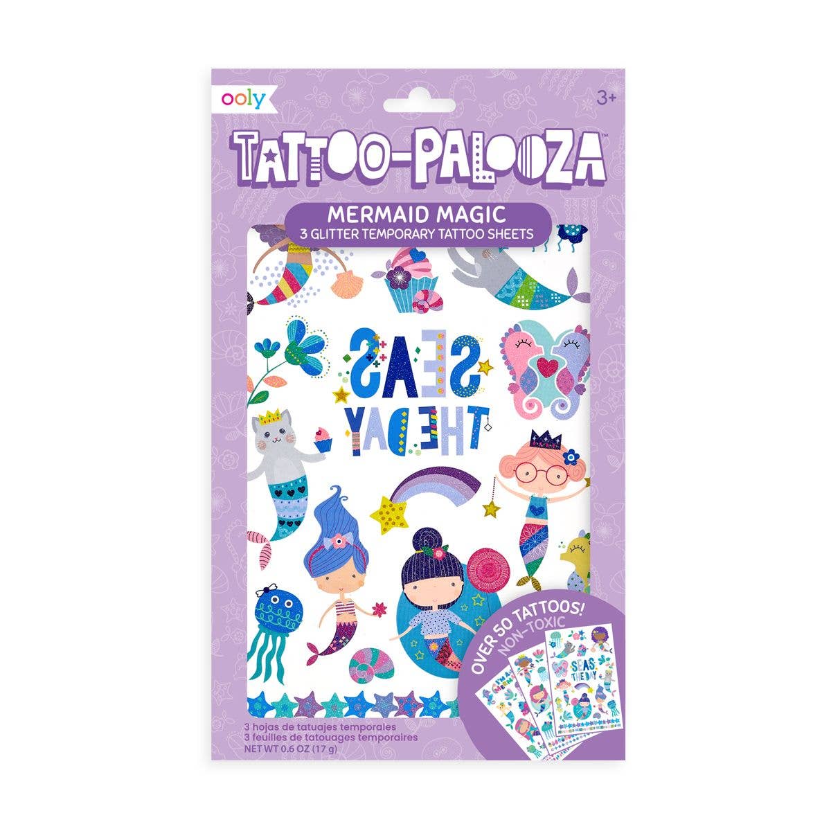 Tattoo Palooza Temporary Glitter Tattoo: Mermaid Magic