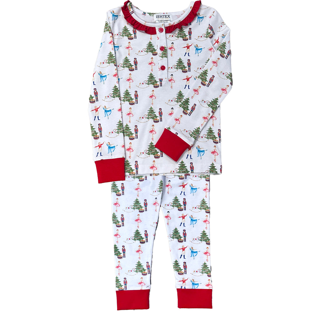 Nutcracker Girls Long Pajamas