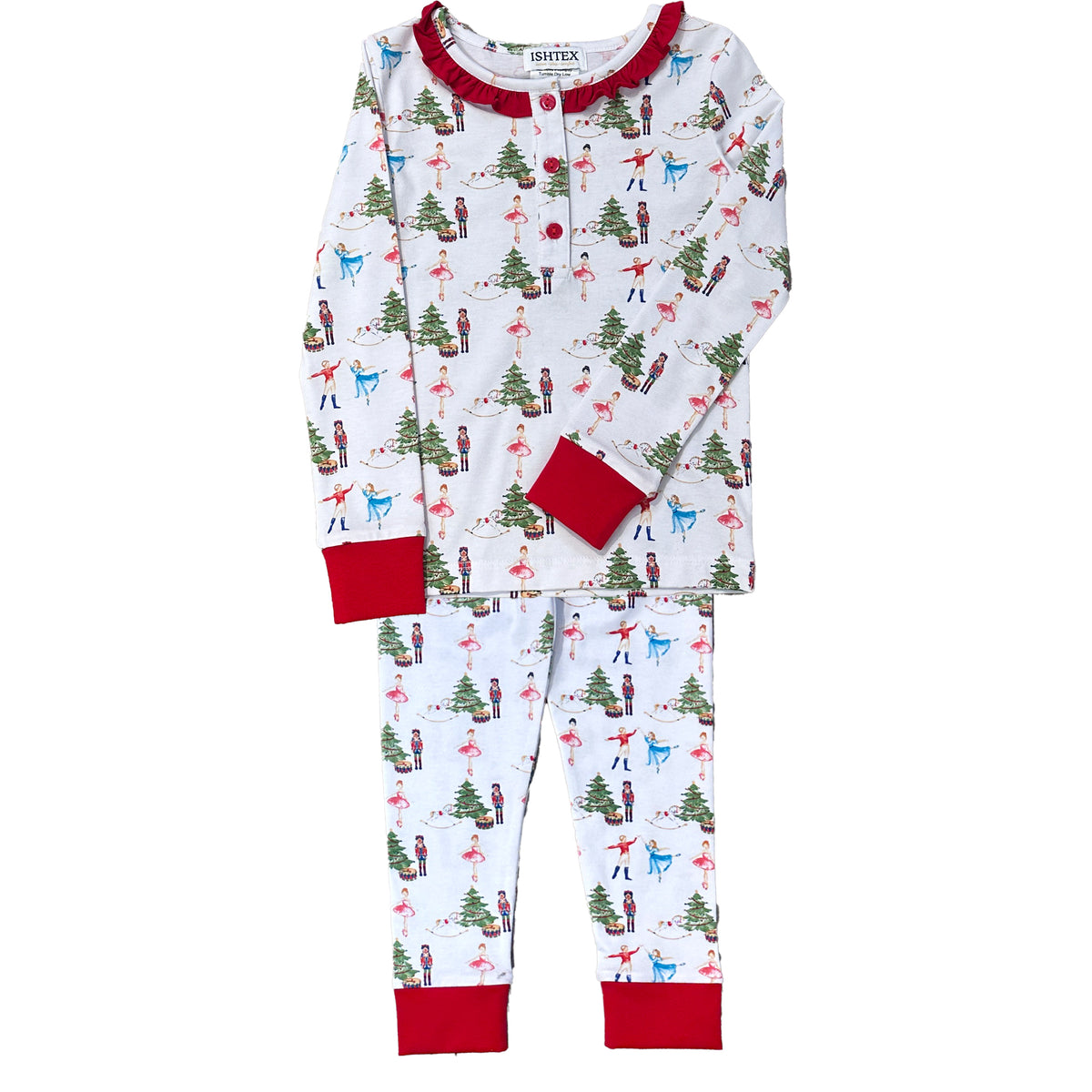 Nutcracker Girls Long Pajamas