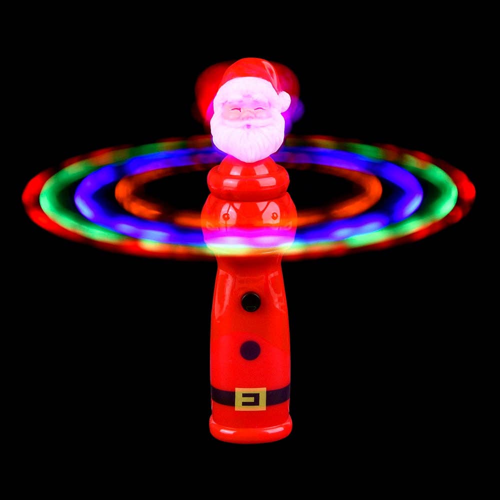 7.5" Light-Up Santa Spinning Orbit Wand