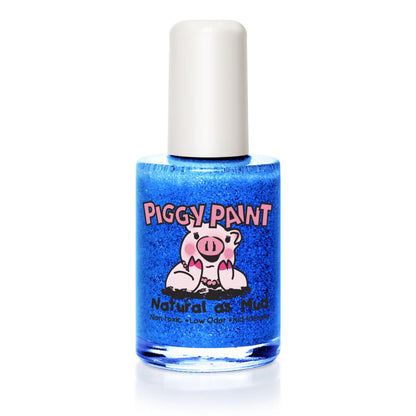 Piggy Paint Nail Polish: Mer-Maid in the Shade (Glitter Royal Blue)