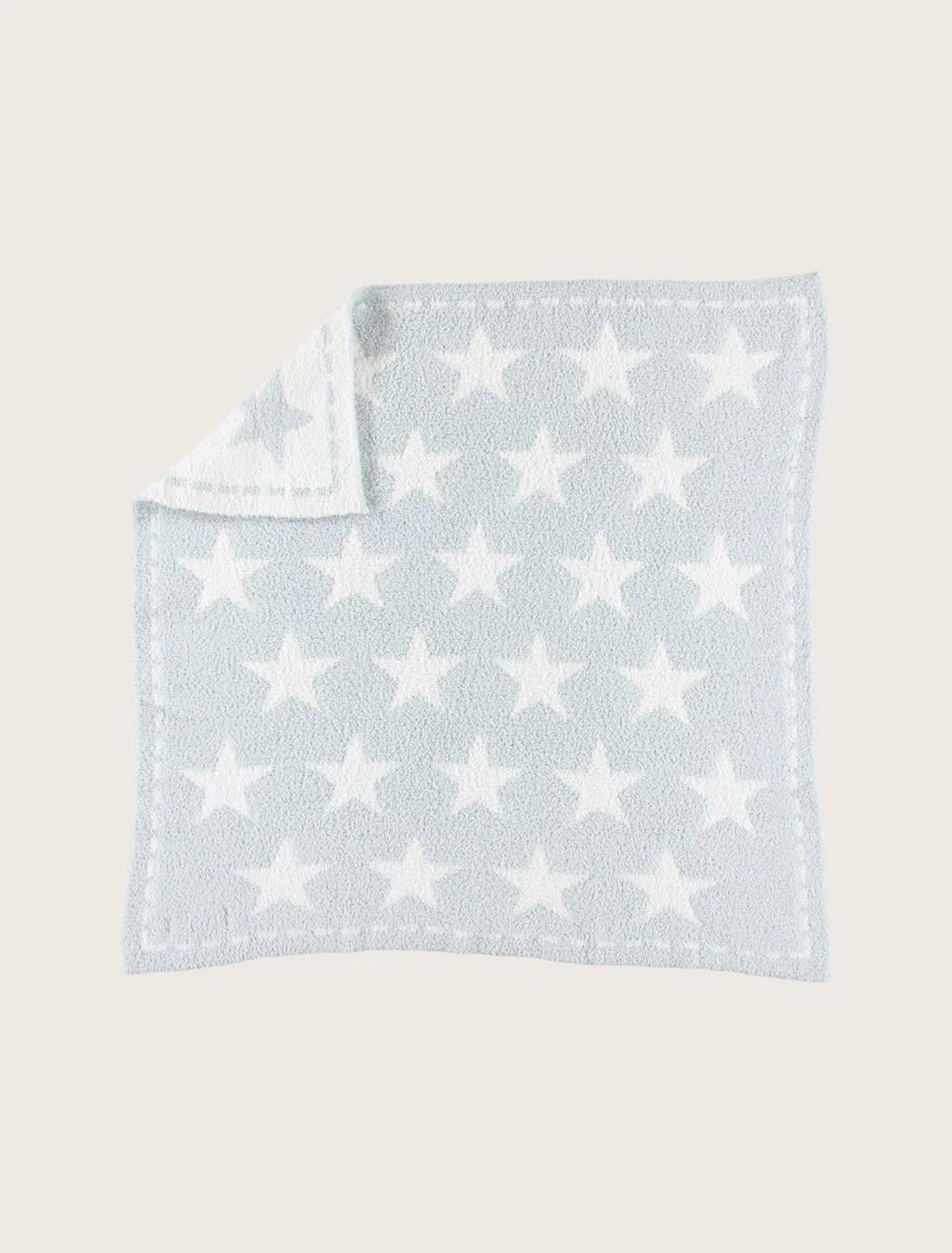 Barefoot Dreams Receiving Blanket: Aqua with Stars